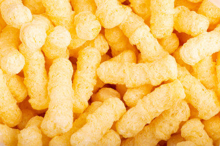 corn sticks with close up background texture.の写真素材