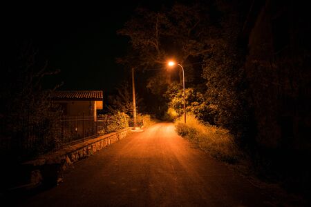 The lonely light poleの写真素材