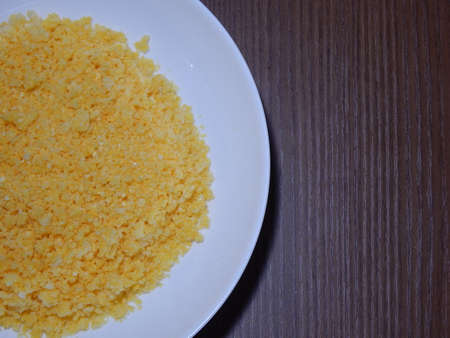 Traditional Brazilian couscous (cuscus / couscous). Tropical food. The Brazilian Couscous from the Northeast Region also known as Corn Couscous is a nutritious, cheap and a really simple recipe to make.の写真素材