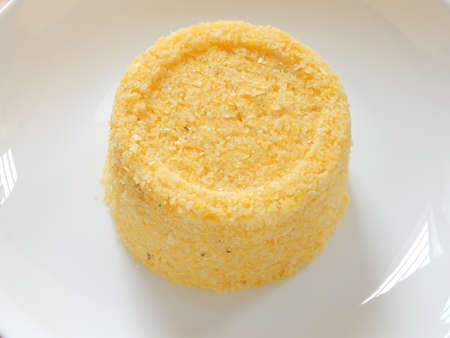 Traditional Brazilian couscous (cuscus / couscous). Tropical food. The Brazilian Couscous from the Northeast Region also known as Corn Couscous is a nutritious, cheap and a really simple recipe to make.の写真素材