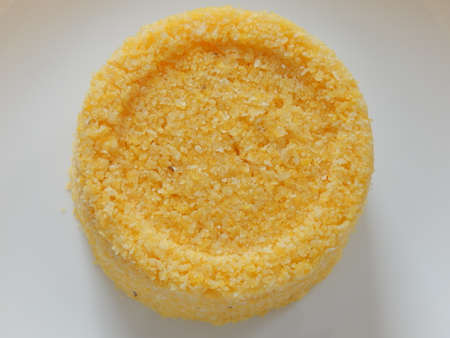 Traditional Brazilian couscous (cuscus / couscous). Tropical food. The Brazilian Couscous from the Northeast Region also known as Corn Couscous is a nutritious, cheap and a really simple recipe to make.の写真素材
