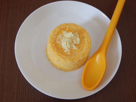 Traditional Brazilian couscous (cuscus / couscous). Tropical food. The Brazilian Couscous from the Northeast Region also known as Corn Couscous is a nutritious, cheap and a really simple recipe to make.の写真素材