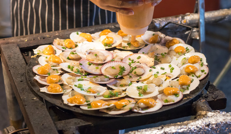 Seafood is any form of sea life regarded as food by humansの写真素材