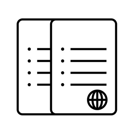 Unique Network Files Vector Iconのイラスト素材