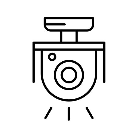Security Camera Vector Iconのイラスト素材