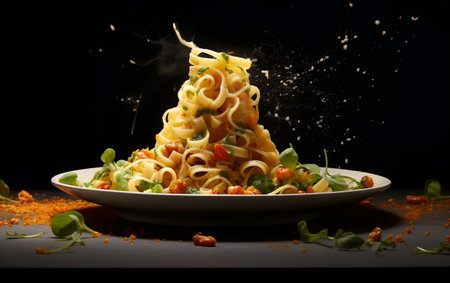 Capturing Culinary Journey: From Seed to Pasta Dish.の素材
