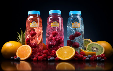 Citrus Juice Product Showcase.の素材