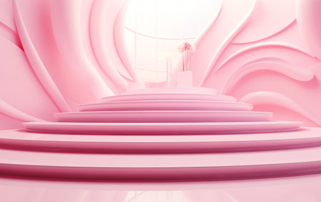 Abstract Pink Geometric Pattern.の素材