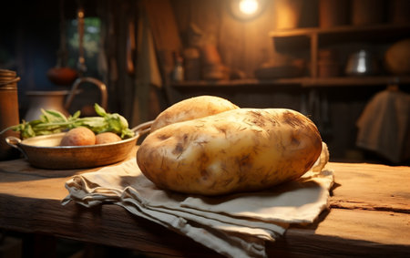 Unveiling the Potato King's Photorealistic Majestyの素材