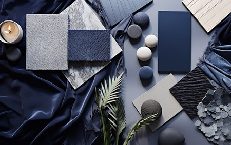 Stylish Arrangement in Grey and Navy Tonesの素材