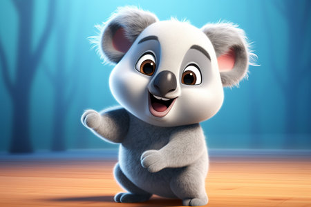 Cheerful 3D Koala Characterの素材