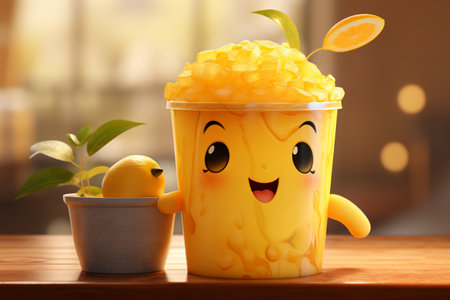 An Adorable and Lovable Character Generative By Ai.の素材