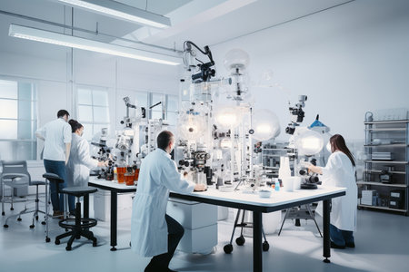 Exploring a Modern Laboratory's Innovation Generative By Ai.の素材