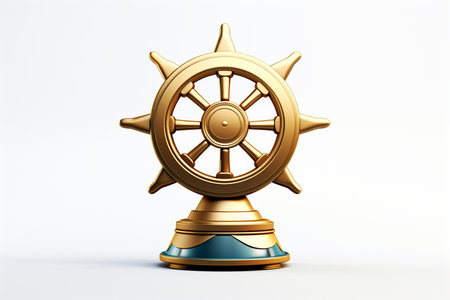 Nautical Excellence Trophy Generative By Ai.の素材