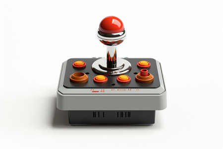 Nostalgic Joystick Icon Generative By Ai.の素材