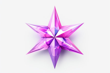 Realistic 3D Star Icon with Sleek Design Generative By Ai.の素材