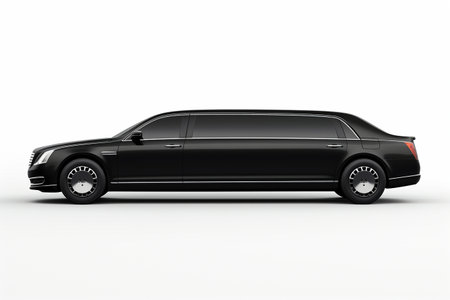 Luxury Limousine Side View Generative By Ai.の素材