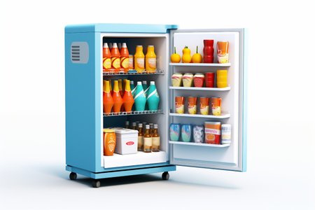 3D Bookshelf with Business and Reference Materials generative by Ai.の素材