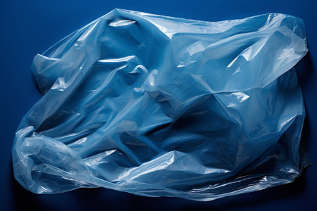 Plastic Wrap on a Dark Background generative by Ai.の素材