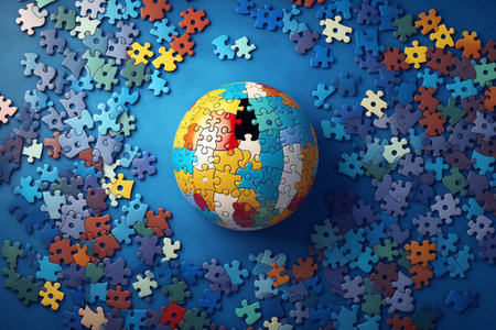 World Autism Awareness Day Concept generative by Ai.の素材