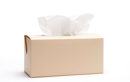 Clean Tissue Packaging on White Background. Generative Aiの素材