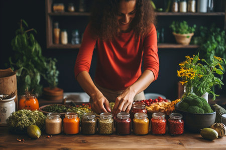 The Organic Way to Healthy Cooking generative by Ai.の素材