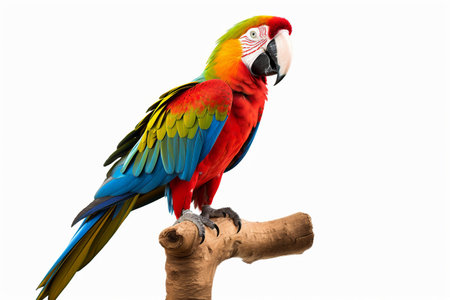 Colorful Macaw in the Isolated Rainforest Generative by Ai.の素材