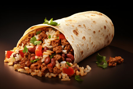 Flavorful Beef Burrito Extravaganza Generative by Ai.の素材