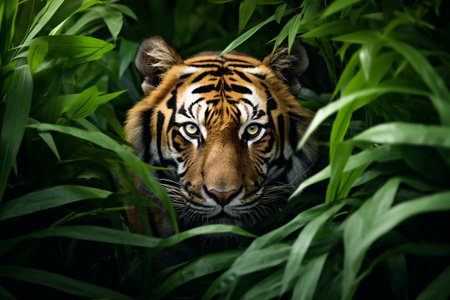 The Fierce Tiger of Jungle Generative by Ai.の素材
