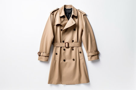 Belted Waist Trench Coatの素材