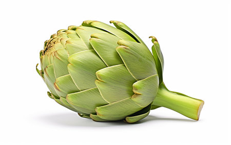 Realistic 8k Artichoke on White Generative By Ai.の素材