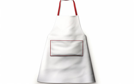 Chef's Apron in 8K Realism on a White Canvas Generative By Ai.の素材