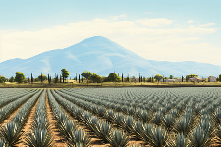 Snapshot of a Tequila Production Heartland Generative by Ai.の素材