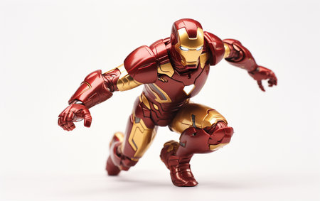 Realistic 8k Image of an Action Figure on White Generative By Ai.の素材