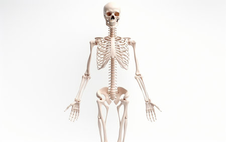 Skeleton Model on White Background in 8K Generative By Ai.の素材
