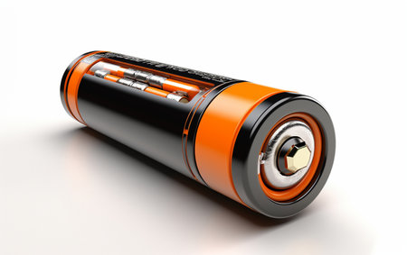 Realistic Image of Battery Terminal Cleaner on White Background Generative By Ai.の素材