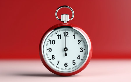 Realistic 8k Stopwatch for Training Sessions On White Background Generative By Ai.の素材