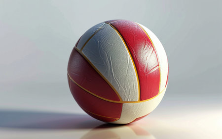 Volleyball Rotation in 8k Real On White Background Generative By Ai.の素材