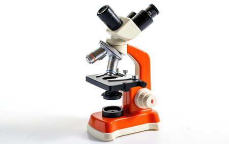Educational Toy Microscope for Kids On White Background Generative By Ai.の素材