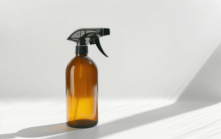 Hair Spray Bottle for Perfect Hairstyling On White Background Generative By Ai.の素材