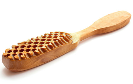 Navigating Woodworking with a Rasp Tool On White Background Generative By Ai.の素材