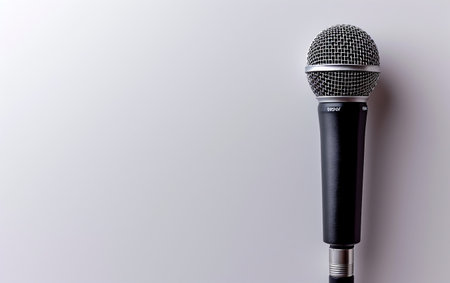 Exploring the World of Microphones On White Background Generative By Ai.の素材