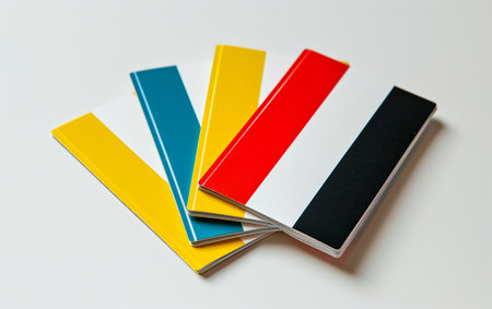 The Role of Referee Cards in Soccer On White Background Generative By Ai.の素材