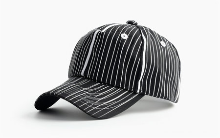 Umpire's Hat in Sporting Precision On White Background Generative By Ai.の素材