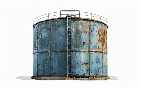 Portable Water Tanks for Active Lifestyles On White Background Generative By Ai.の素材