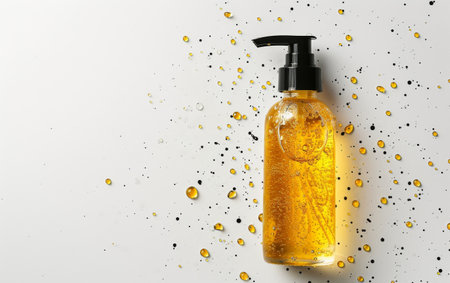 Nourish Your Skin with Cleansing Oil Elixir On white Background Generative By Ai.の素材