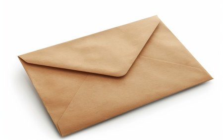 Envelope Solutions On White Background Generative By Ai.の素材