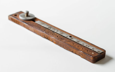 Mastering Sewing with the Seam Gauge On White Background Generative By Ai.の素材