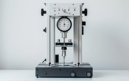 Tensile Testing Machine On White Background Generative by Ai.の素材