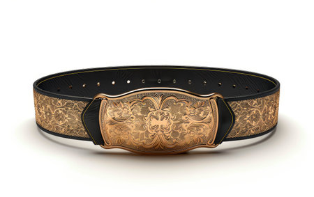 Wrestling Championship Glory On White Background Generative by Ai.の素材